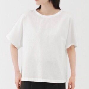 New Muji Linen White Tshirt women's size Large